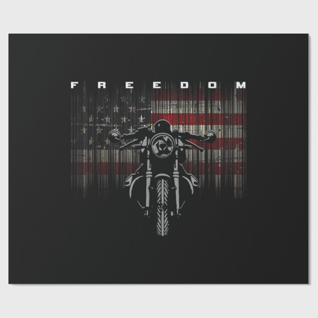 Papel De Presente Liberdade para motocicleta americana (Aberto)