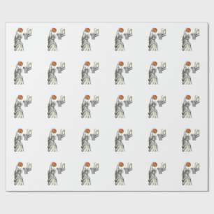 Papel De Presente Liberty Basketball Dunk Desenho de Gravura Vintage