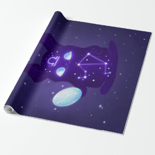 Papel De Presente Libra Zodiac Monster - Funny Libra Zodiac Lover