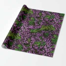 Papel De Presente Lilac Flowers Wraptor Paper
