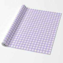 Papel De Presente Lilac Gingham