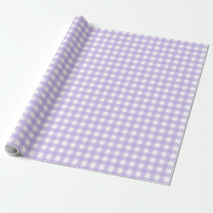 Papel De Presente Lilac Gingham