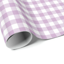 Lilac Purple e White Pastel Gingham