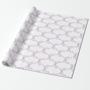 Papel De Presente Lilac Ribbon Trellis