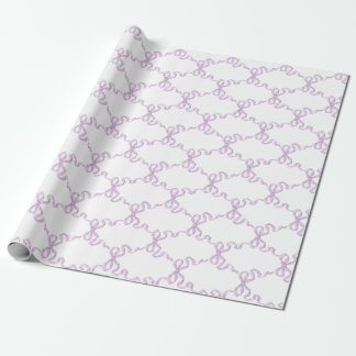 Papel De Presente Lilac Ribbon Trellis