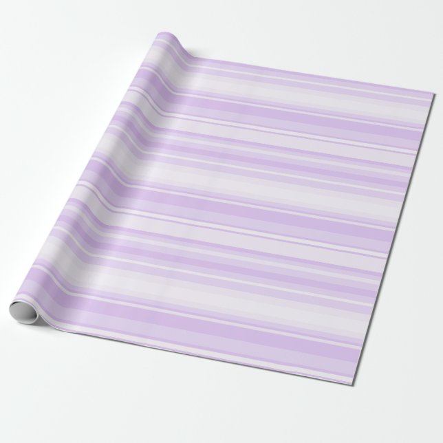 Papel De Presente Lilac stripes (Desenrolado)