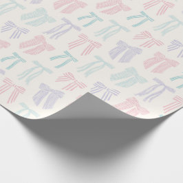 Papel De Presente Lilás cor-de-rosa com Arcos coquetéis riscados