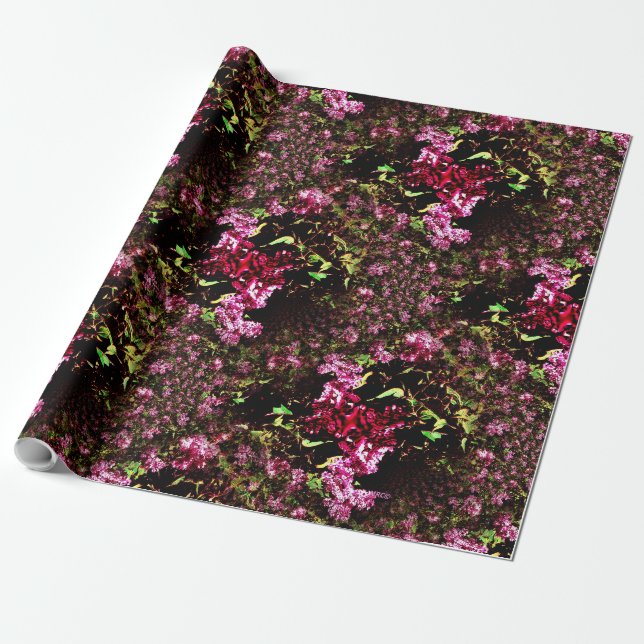 Papel De Presente Lilases adoráveis....... (Desenrolado)