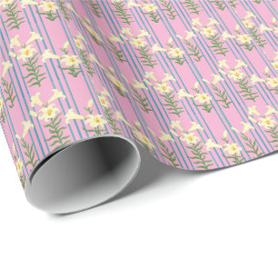 Papel De Presente Lilies art nouveau