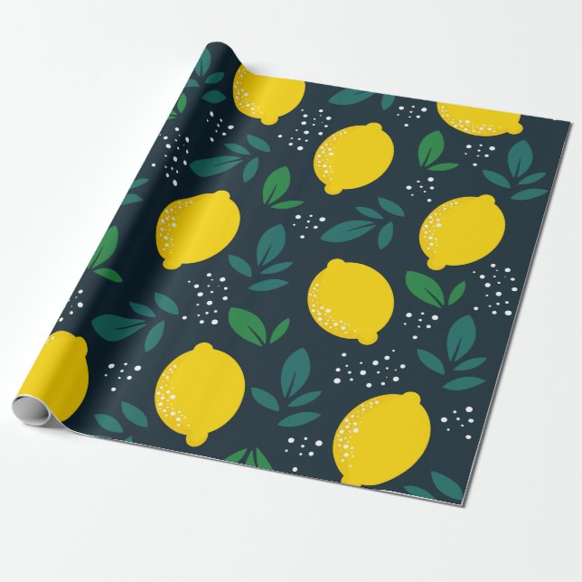 Papel De Presente Limão (Desenrolado)