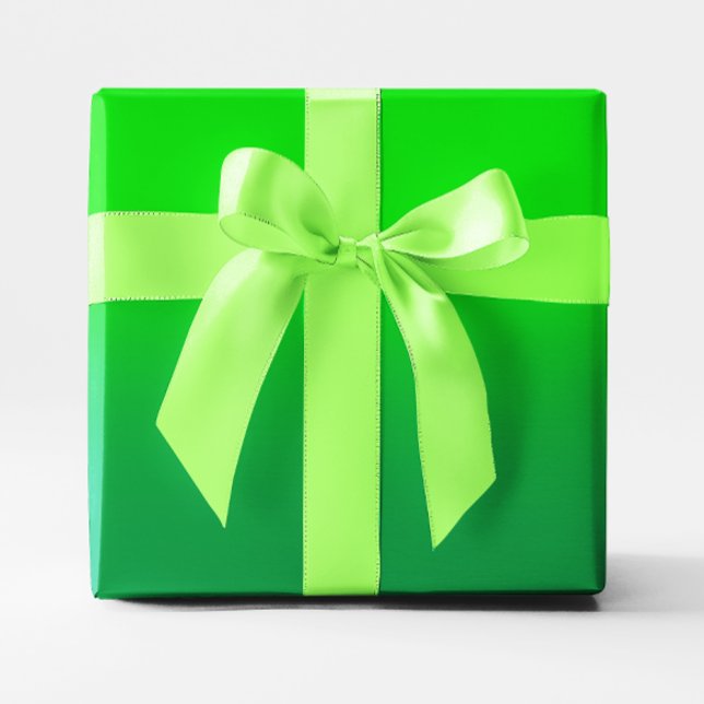 Papel De Presente Limão e Kelly Green Ombre (Lime and Kelly Green Ombre Wrapping Paper)