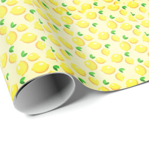 Papel De Presente Limões Citrus Design