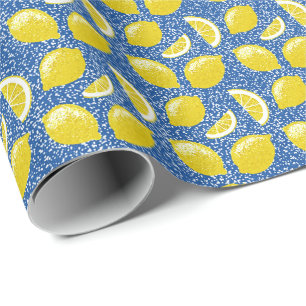 Papel De Presente Limões de brilho