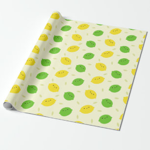 Papel De Presente Limões e Limões Kawaii