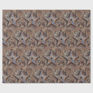 Papel De Presente Linda Arte Fotográfica Rusty Star