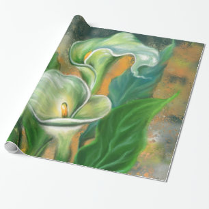 Papel De Presente Linda Calla Lily Flower - Desenho de Arte Migrado