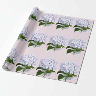 Papel De Presente Linda Flor Hydrangea em Violet