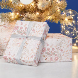Papel De Presente Linda Floral