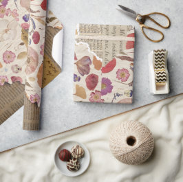 Papel De Presente Linda Floral Pressa