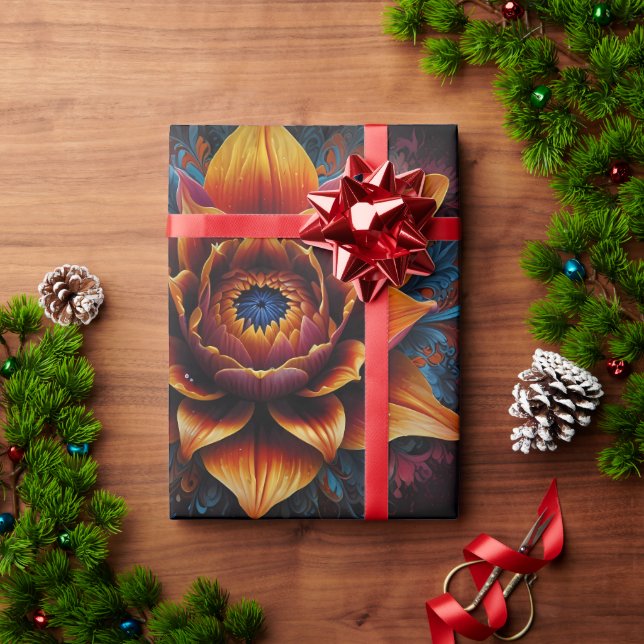 Papel De Presente Linda Madela Buddha Flower (Presente de Natal)