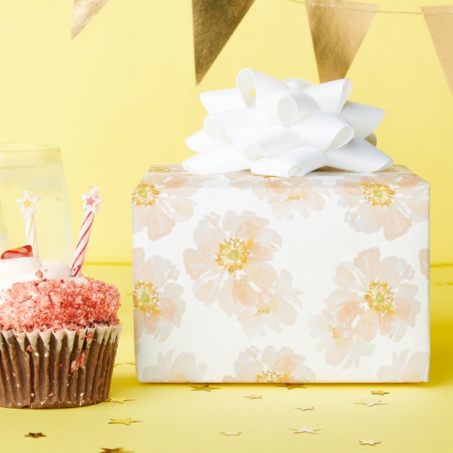 Papel De Presente Lindas flores de melancia (Festa de aniversário)