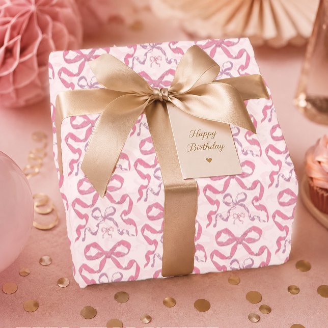 Papel De Presente Lindo Arco Estético Rosa Feminino (Criador carregado)