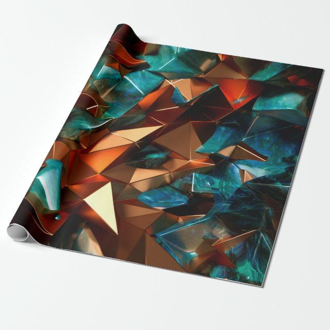 Papel De Presente Lindo, elegante, fundo abstrato com metal (Desenrolado)