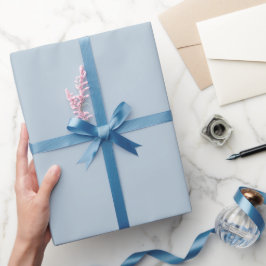 Papel De Presente Lindo em Azul Pálido Chá de Noiva