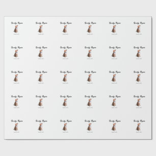 Papel De Presente lindo nome de estimação data foto bar bebidas por 