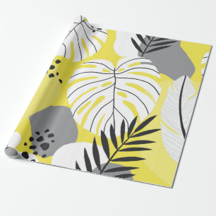 Papel De Presente Lindo padrão abstrato com pal tropical