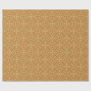Papel De Presente Lindo padrão abstrato dourado
