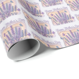 Papel De Presente Lindos Azulejos do Dia das Mães Feliz