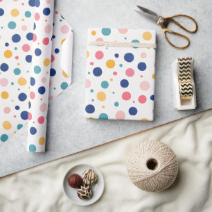 Papel De Presente lindos círculos coloridos bolinhas
