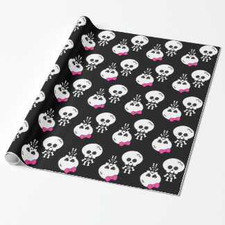 Papel De Presente lindos kawaii emo meninos meninas esqueletos skull