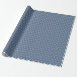 Papel De Presente Linen Dois Tom Dusty Blue Christmas<br><div class="desc">Belo plástico de presente de inverno ou pode ser usado para embrulho de Natal com alguns dos padrões de uma delicada cor azul empoeirada contrastada com marfim.</div>