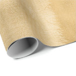 Papel De Presente Linen Jute Cloth Burlap, Dourado Mínimo<br><div class="desc">papel de embrulho conceptual florenceK</div>