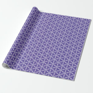 Papel De Presente Linha branca tradicional de japão do teste padrã