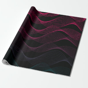 Papel De Presente Linhas de comprimento de onda