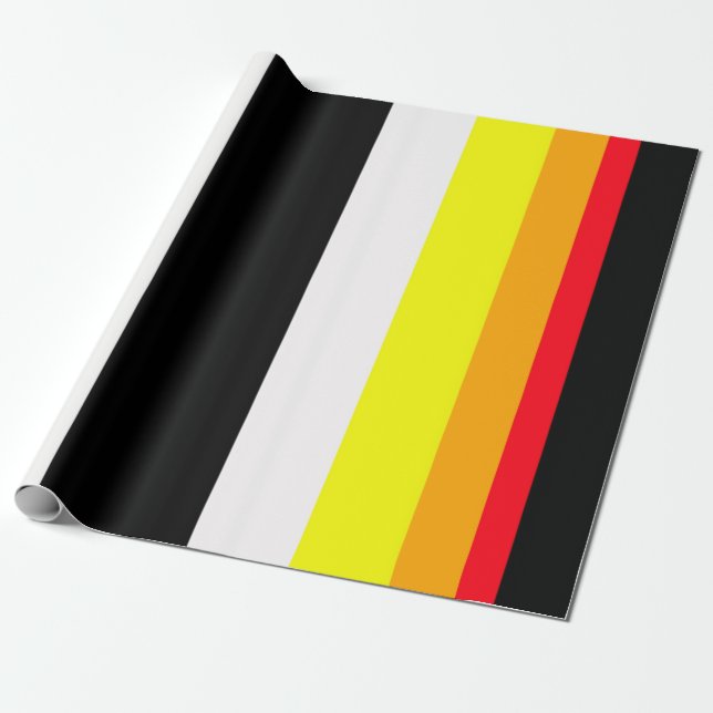 Papel De Presente Linhas de outono (Desenrolado)