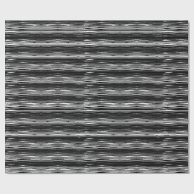 Papel De Presente Linhas de risco preto e branco papel de (Aberto)