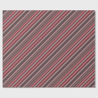 Papel De Presente linhas diagonais acastanhadas