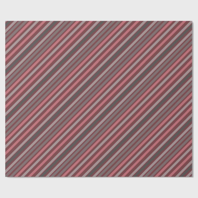 Papel De Presente linhas diagonais acastanhadas (Aberto)