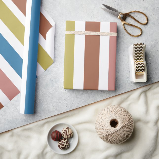 Papel De Presente Linhas distribuídas (Artesanato)