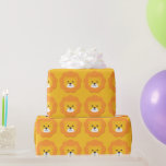Papel De Presente Lion Birthday Kids Art<br><div class="desc">Lion Birthday Kids Art Wrappaper</div>