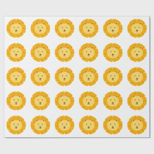 Papel De Presente Lion Birthday Kids Art