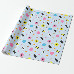 Papel De Presente Liquorice Allsorts dos doces de Kawaii