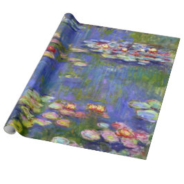 Papel De Presente Lírios de água por Monet