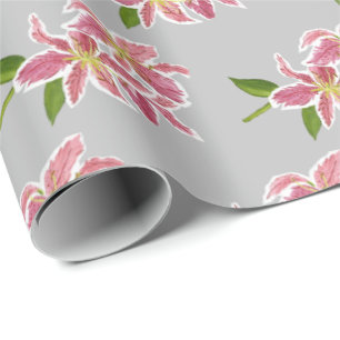 Papel De Presente Lírios Stargazer