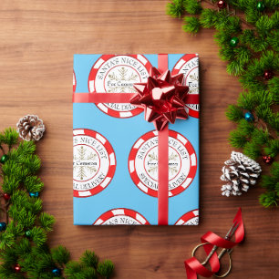 Papel De Presente Lista de Presentes do Papai Noel com Nome Personal
