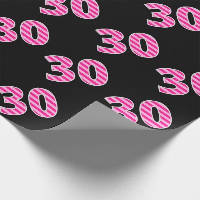 Papel De Presente Lista Rosa 30 Evento # (Aniversário, Aniversário) (Ponta)